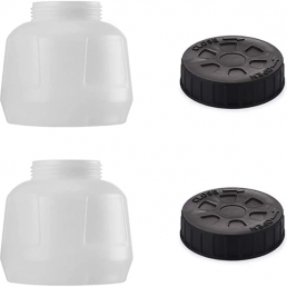 YATTICH Paint Sprayer 2 Pack Containers, 1000ml with Lid, Applicable to All YATTICH Paint Sprayer Models (YT-191, YT-201, YT-201-A)